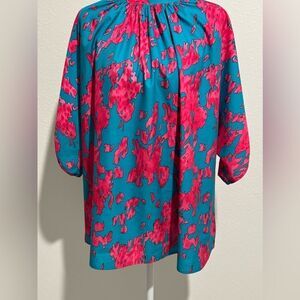 Vibrant Pink and Blue Women's Skirt